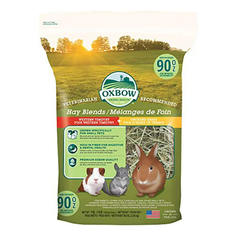 Mezcla De Heno Oxbow - Timothy Del Oeste Y Orchard - 90 Oz
