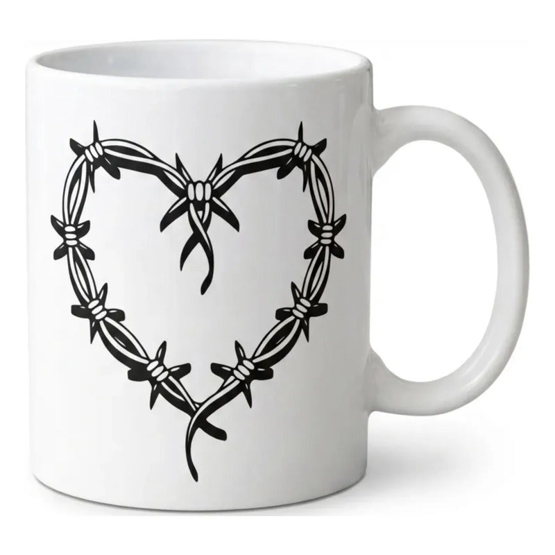 Taza Karol G (modelos) Blanca Corazón