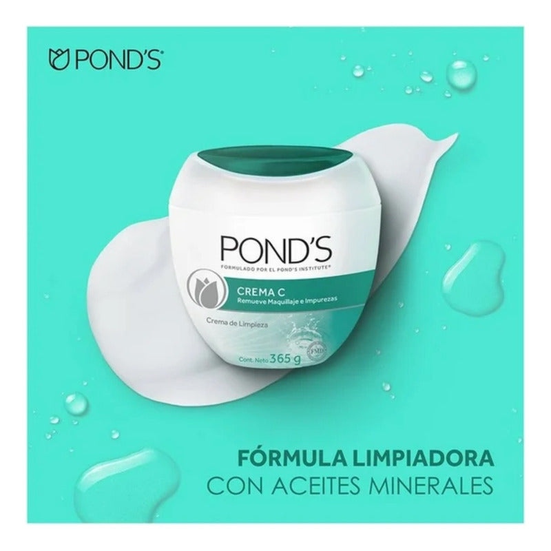 Crema Corporal Pond's C Limpieza 365 G (3 Piezas) Aloe Vera