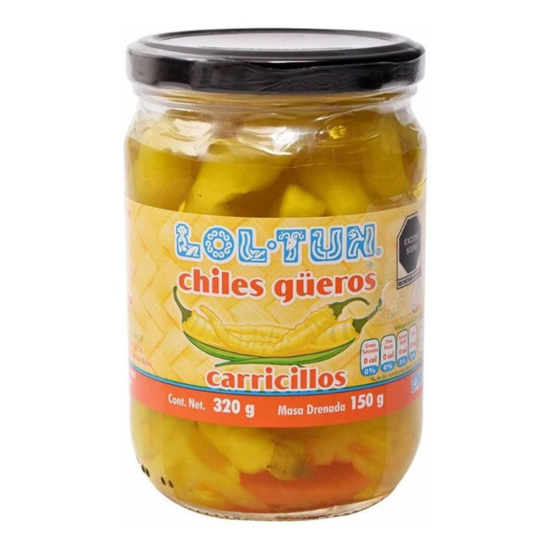 Chiles Güeros Lol Tun Carricillos De 320g (3piezas)