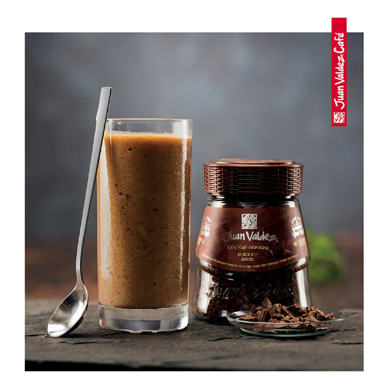 Café Instantáneo Liofilizado Juan Valdez Liofilizado Avellana Chocolate Sin Gluten Frasco 95 g
