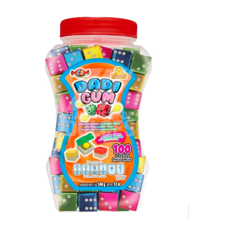 Caramelo Dadi Gum Las Delicias 6 Vitroleros Con 100 Piezas