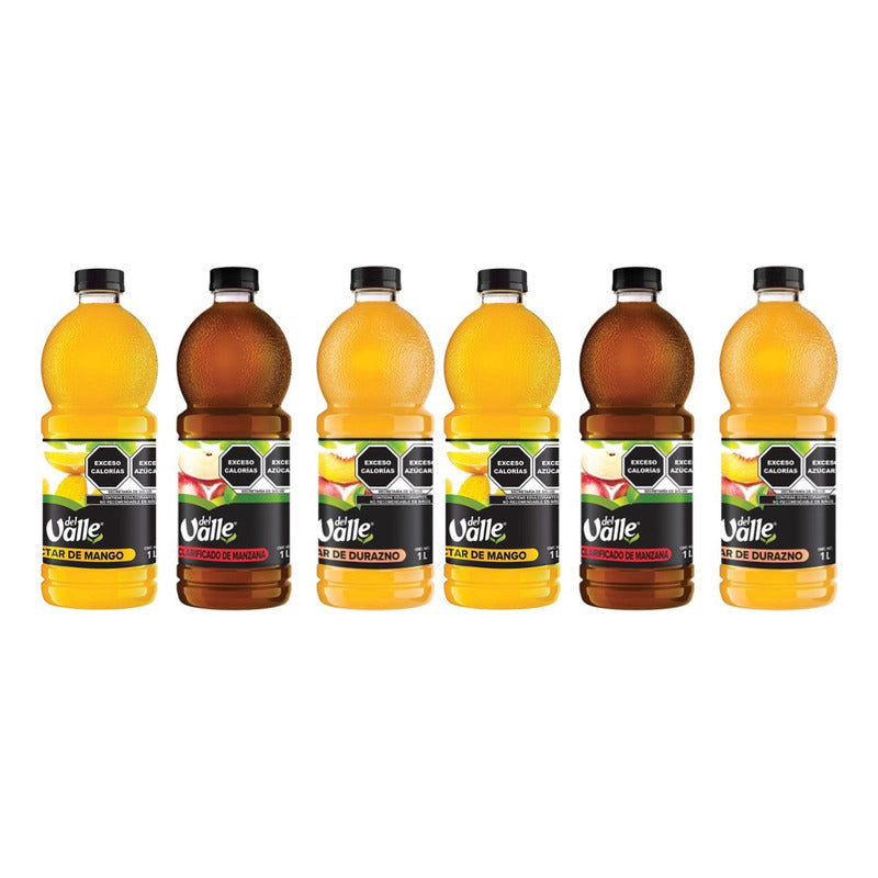 Jugo Del Valle Surtido 6 Pz De 1 Litro