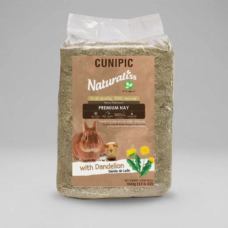 Heno Con Diente De León Para Pequeños Mascotas, 500 G
