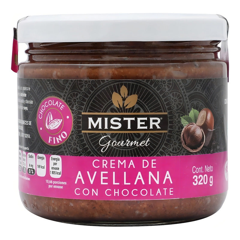 Crema De Avellana Con Chocolate Mister Gourmet 320g