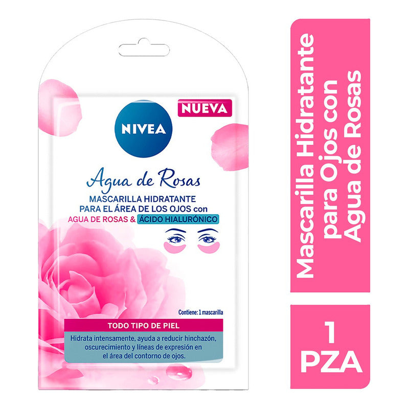 Agua De Rosas Nivea Mascarilla Contorno De Ojos 1 Pieza
