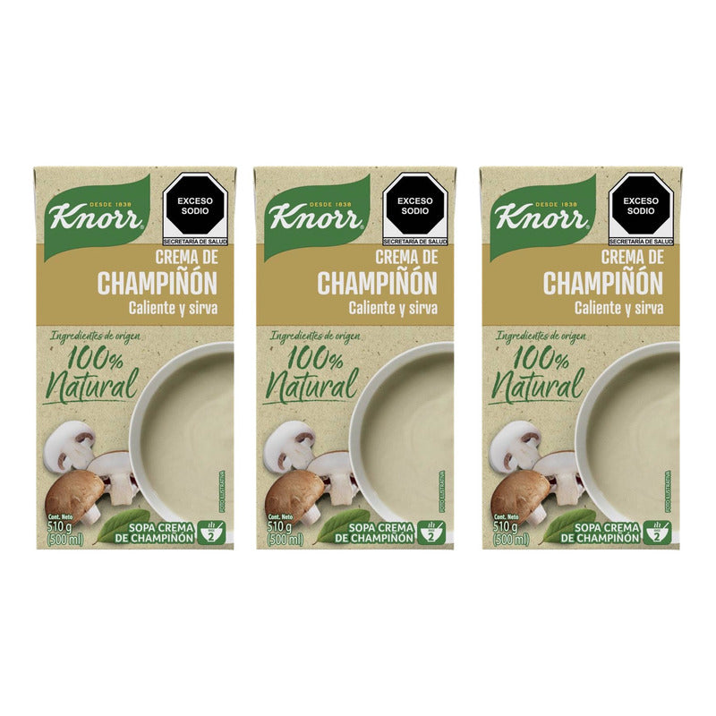 Crema De Champiñones Knorr (3 Piezas)