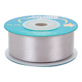 Liston Plata Satinado 23mm 10m Plata Lisa