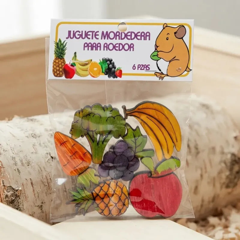 Yolcame Masticables De Frutas Pequeños Mamíferos, 6 Piezas