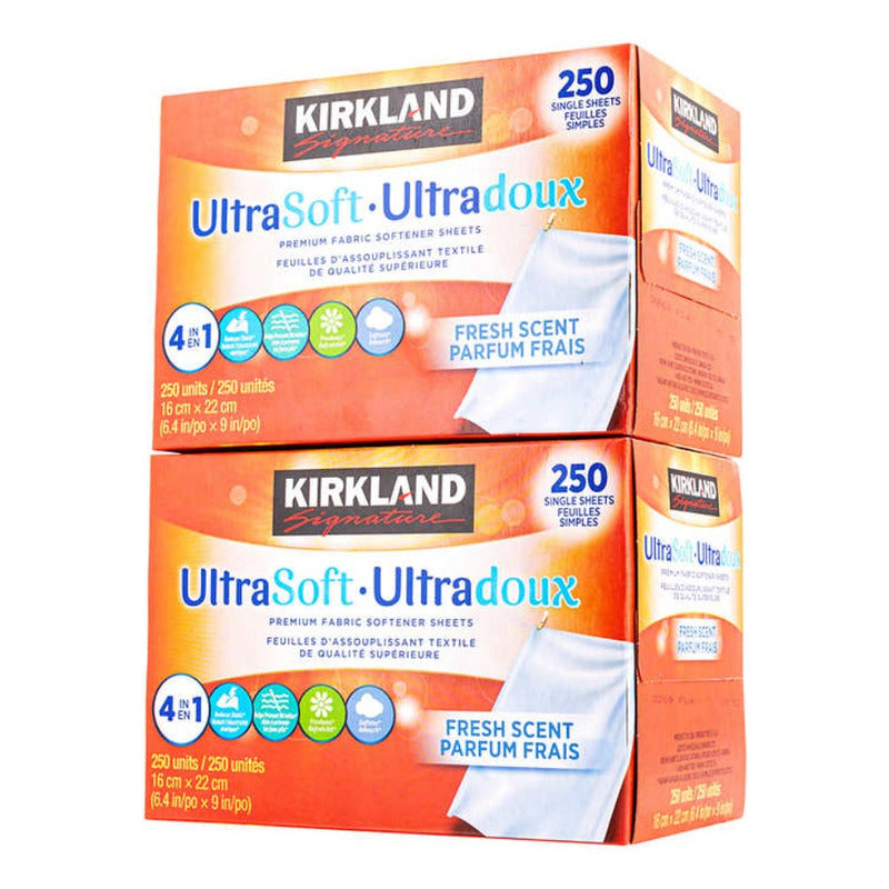 Kirkland Toallas Para Secadora Suavizantes De Tela 500 Hojas