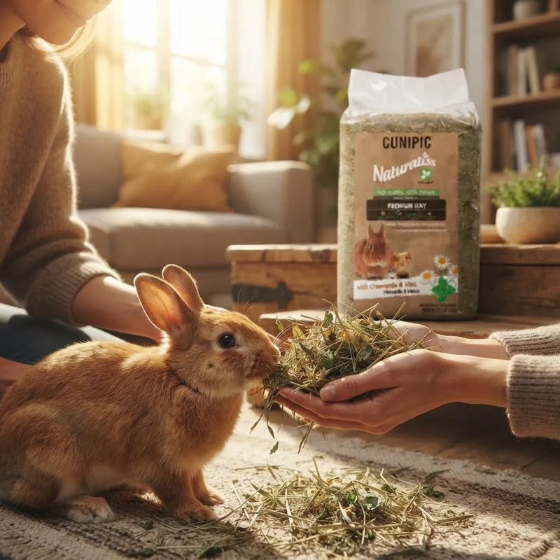Heno Con Manzanilla Y Menta Para Pequeñas Mascotas, 500 G