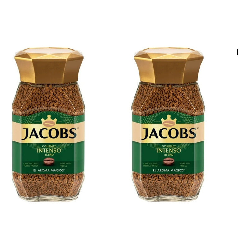 Café Soluble Jacobs Intenso 190 Gramos (2 Frascos)