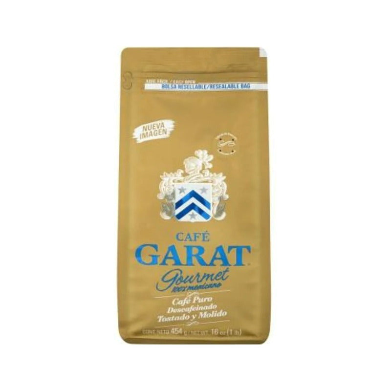 Café Molido Garat Descafeinado Gourmet 454 G (2 Bolsas)