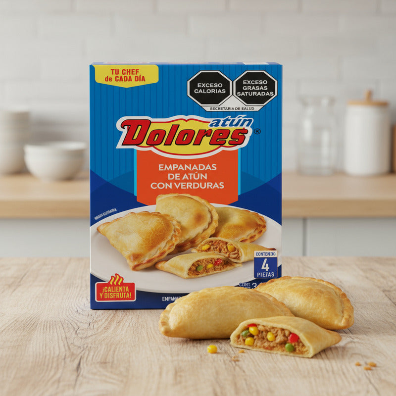 Empanadas De Atún Con Verduras Dolores 3 Paq De 348gr