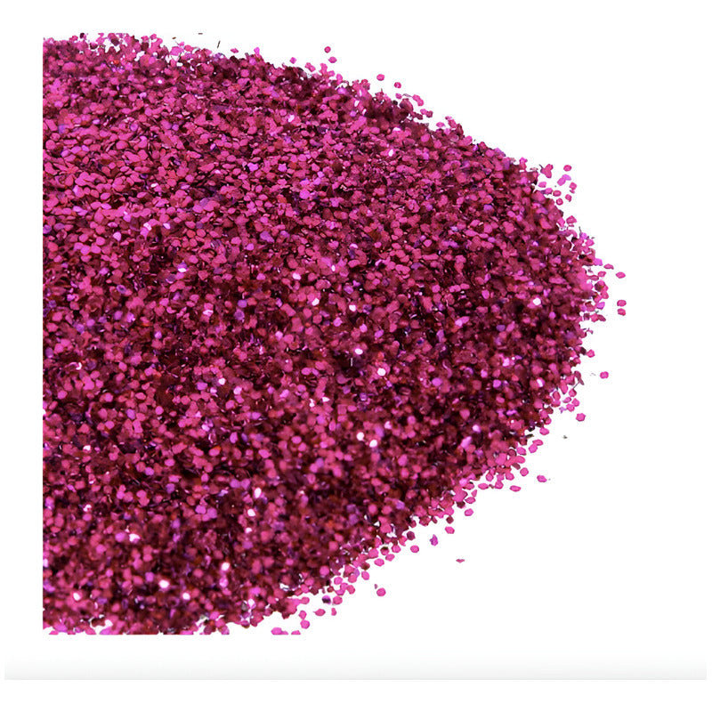 Diamantina #2 Color Fiusha Metalico De 0.6mm 9 Piezas De 50g Fucsia
