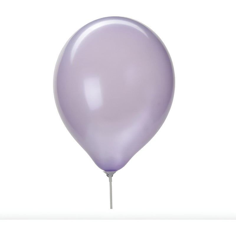Globos Aperlados Color Morado De 13cm Paquete De 90pz Morado
