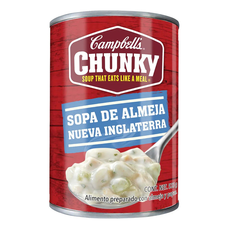 Campbells Chunky Sopa De Almeja (3 Piezas)
