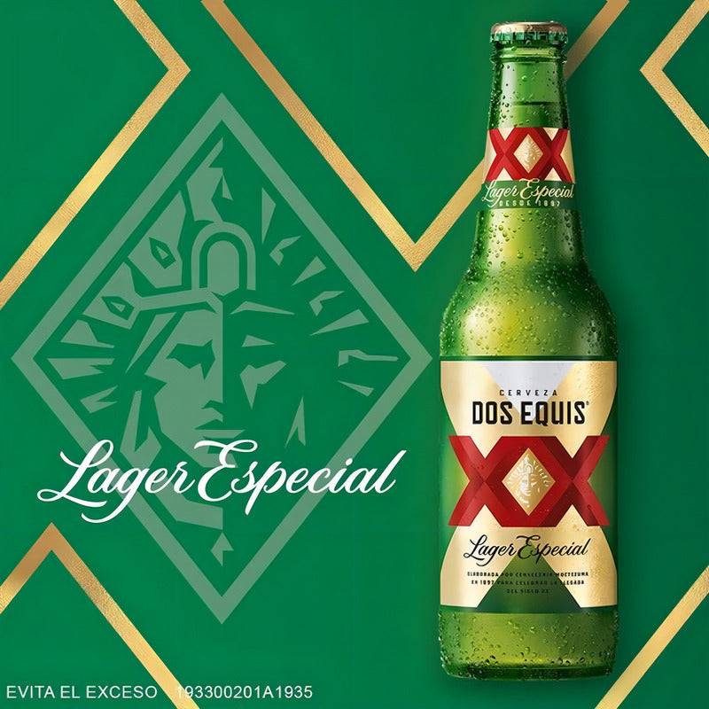 Cerveza Dos Equis Lager 24 Botellas De 355ml