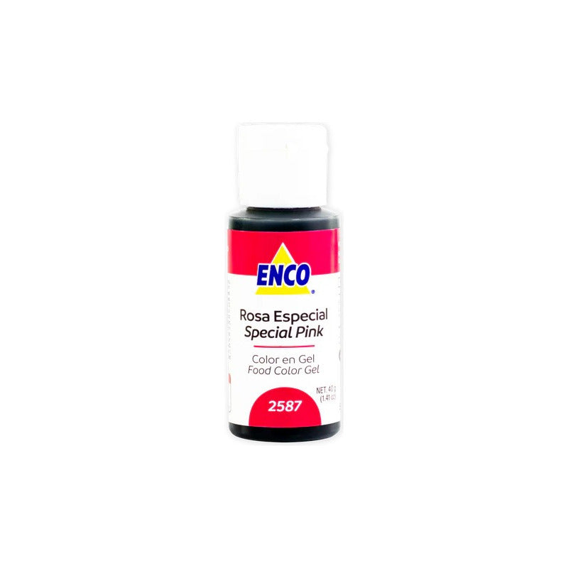 Colorante En Gel Enco Rosa Especial 40g (2pzs) Rosa Especial
