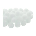 Mercería Pom Poms De 19mm Color Blanco 1 Paq De 100pz