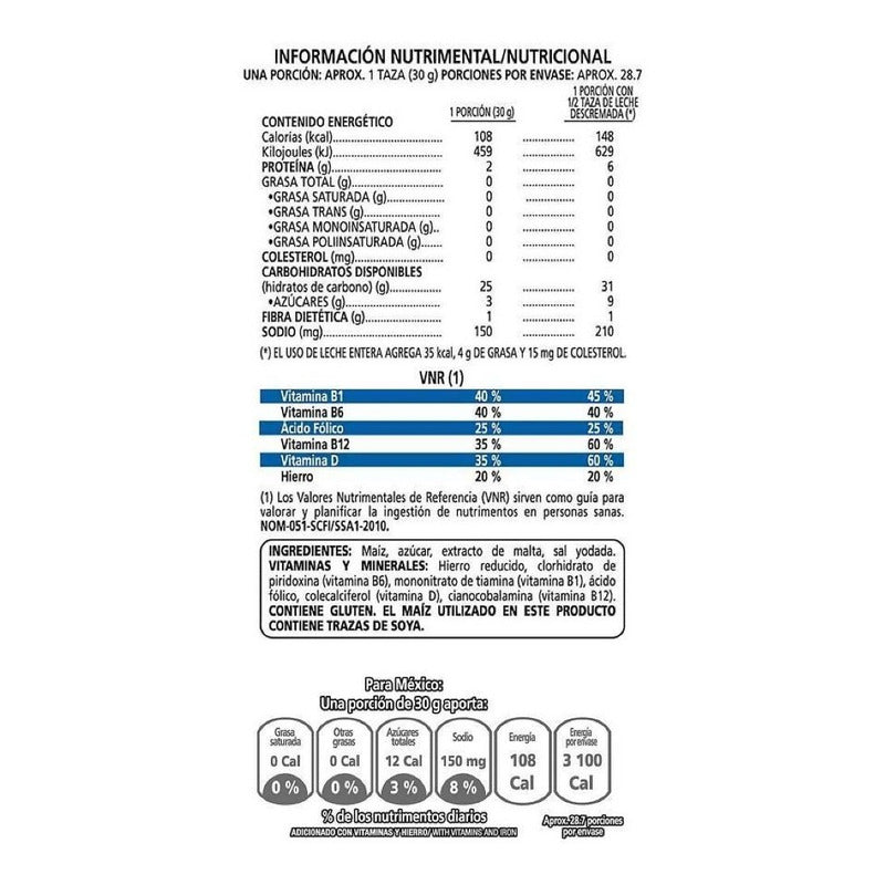 Kellogg's Corn Flakes Maíz - 860 G Unidad 1 Caja