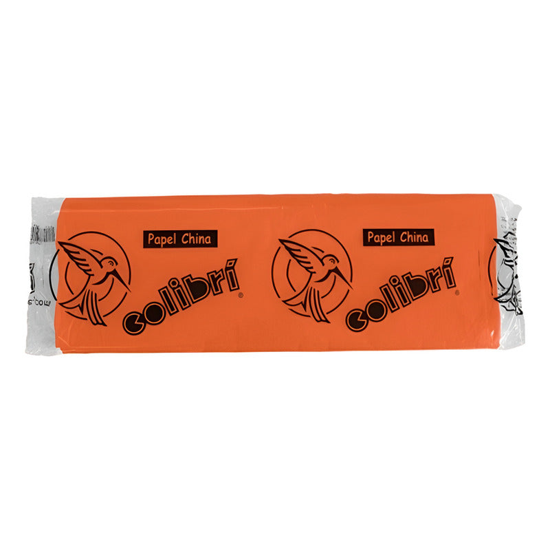 100 Pliegos Papel China, Color Mandarin Mandarin