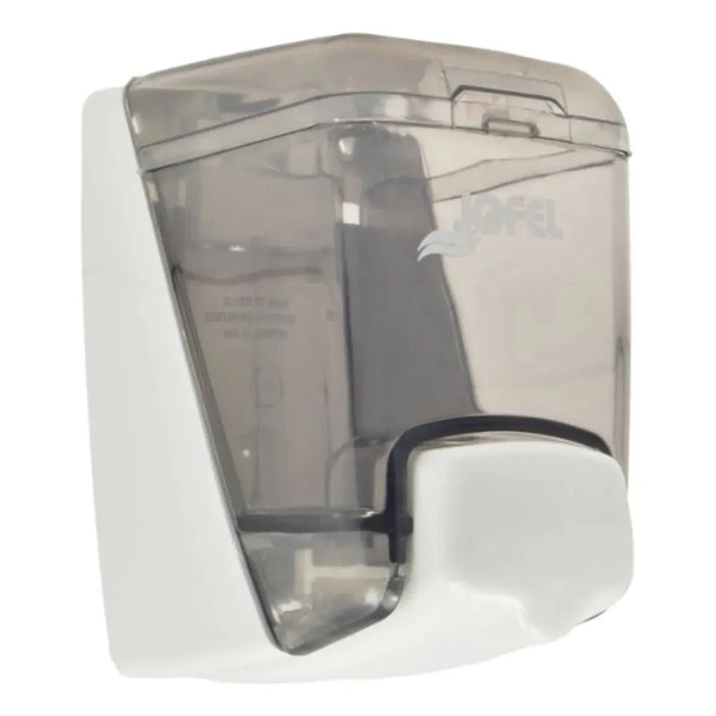 Dispensador De Jabón Jofel Ac84000au, De Plástico Gris Oscuro Con Visor Y Llave De Seguridad