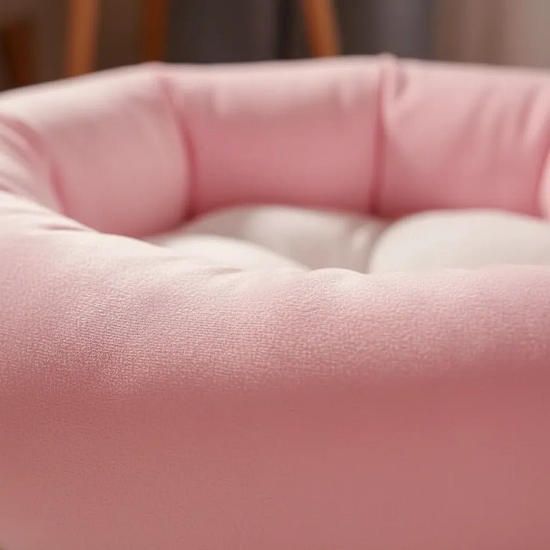 Squishmallows Cama Ovalada Vaquita Rosa Para Perro, Chico Rosa Circular
