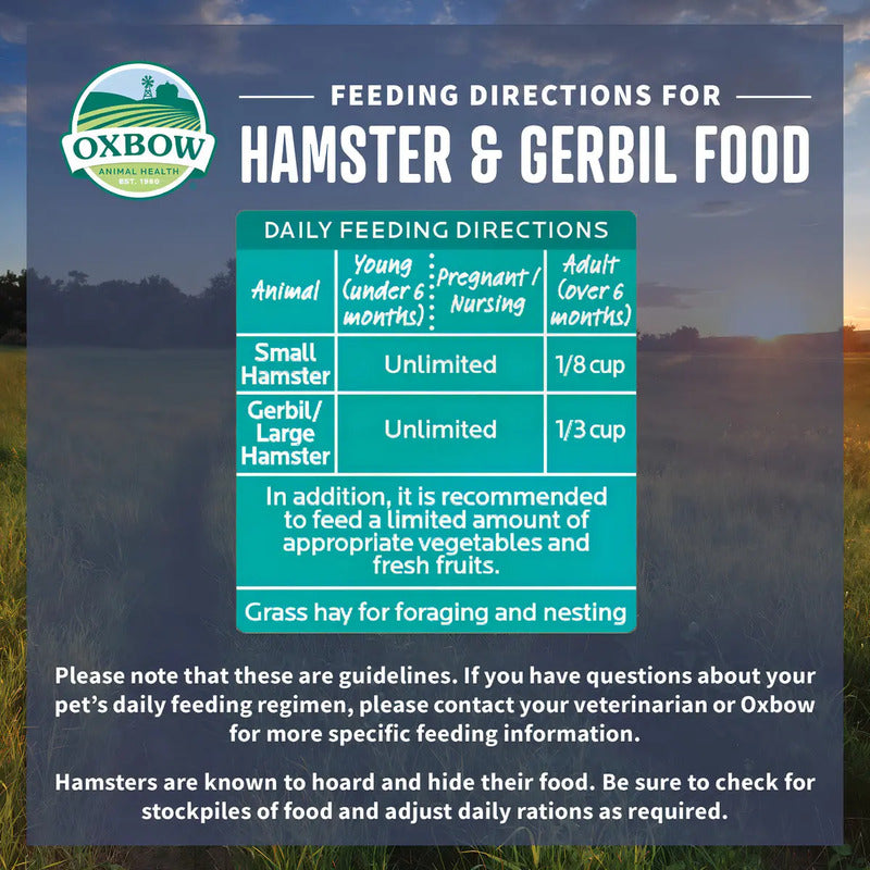 Alimento Fortificado Para Pequeños Animales Oxbow Animal Health Healthy Handfuls Para Hámsteres Y Jerbos, 1 Libra