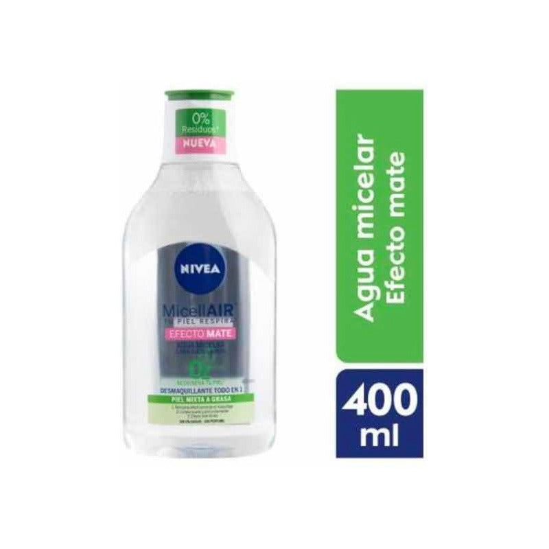 Agua Micelar Nivea Desmaquillante Efecto Mate 400 Ml Ts