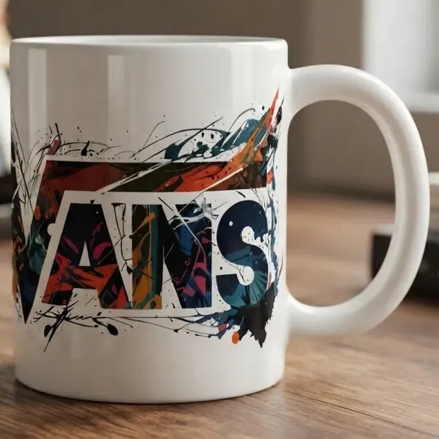 Taza De Cerámica Vans Logo Graffiti 11oz Blanco Vans