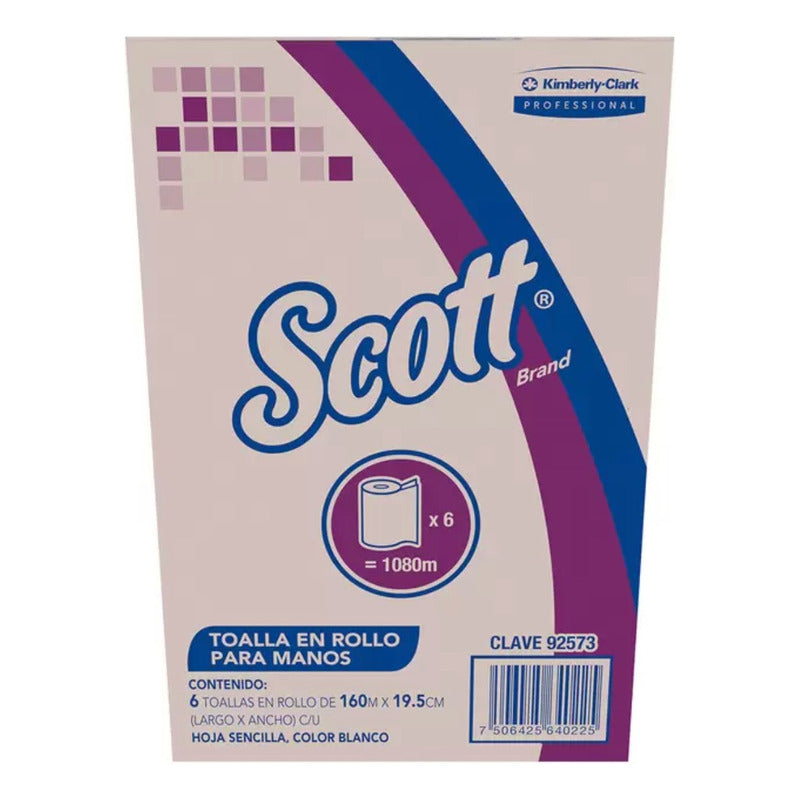 Scott Toalla En Rollo Para Manos 6 Rollos