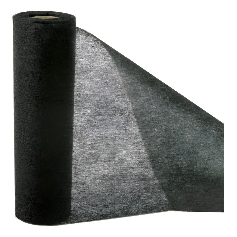 Tela  Negra Decorativa 15cm 10m Negro Liso
