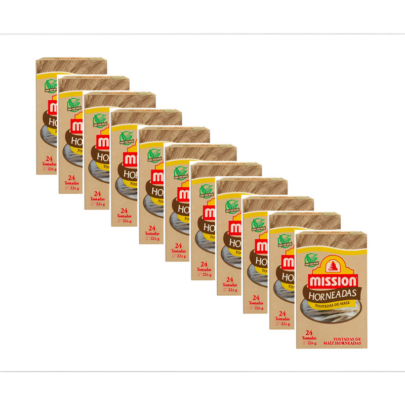 Tostadas De Maíz Horneadas Mission 12 Piezas De 224gr