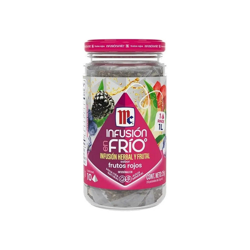 Infusión En Frío Mccormick Frutos Rojos 25g (4 Pzs)