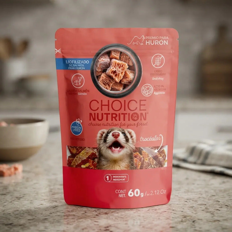 Choice Nutrition Premios Liofilizados De Salmón Hurón, 60 G