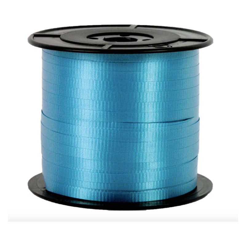 Listón Curling Color Turquesa 3 Carretes De 5mm X 91m Turquesa Curling
