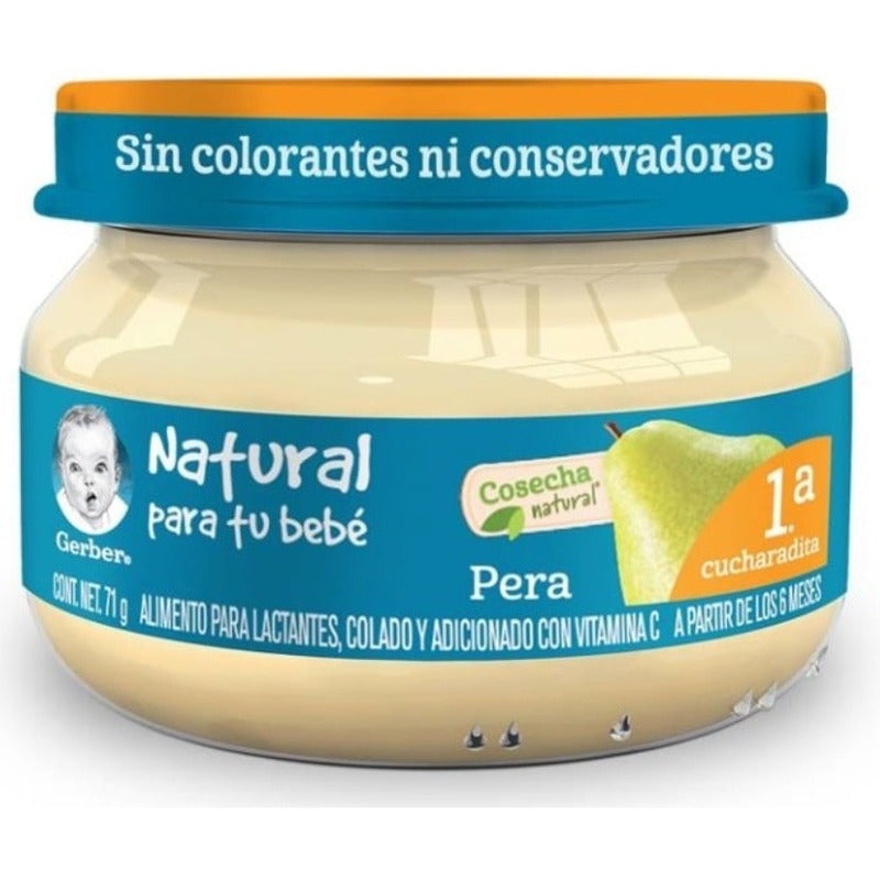 Papilla Gerber Etapa 1 Varios Sabores 6 Pzas De 71 G C/u Ij