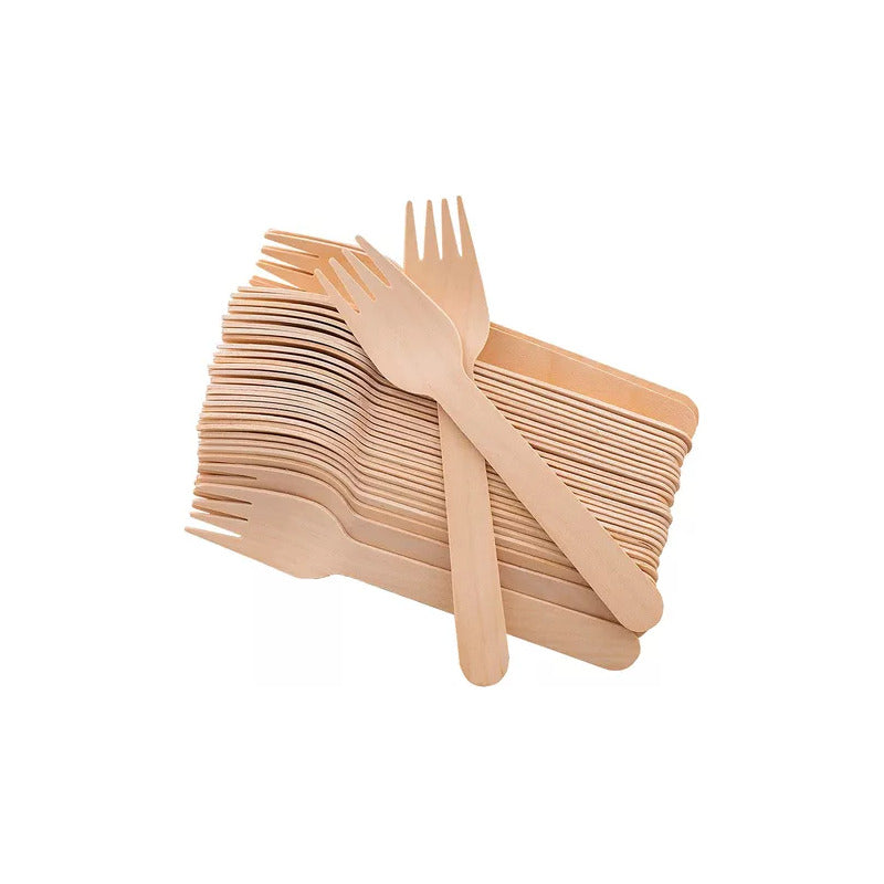 Tenedor De Bambu 3pack De 12pz Madera