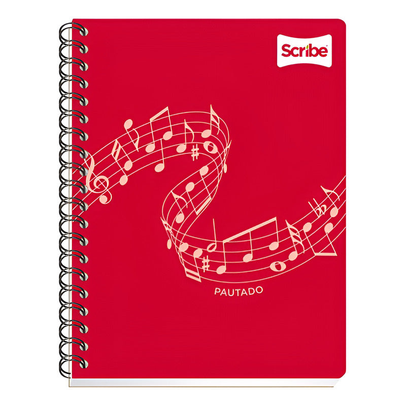 Cuaderno Prof Scribe Esp Doble Clásico Mixto 100hoja (4pzs) Multicolor