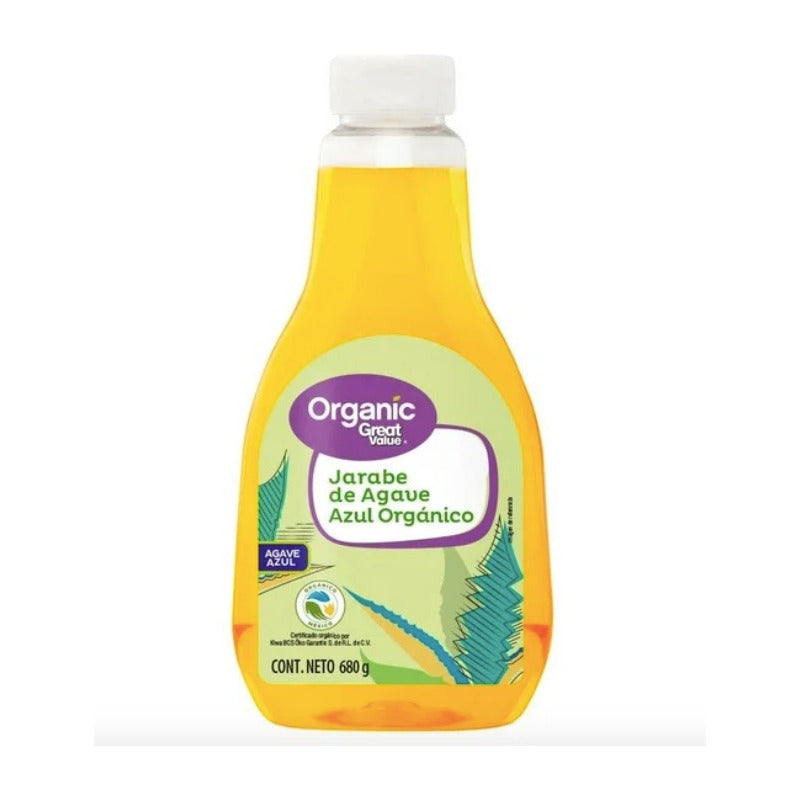 Jarabe De Agave Orgánico Great Value 3 Piezas De 680gr