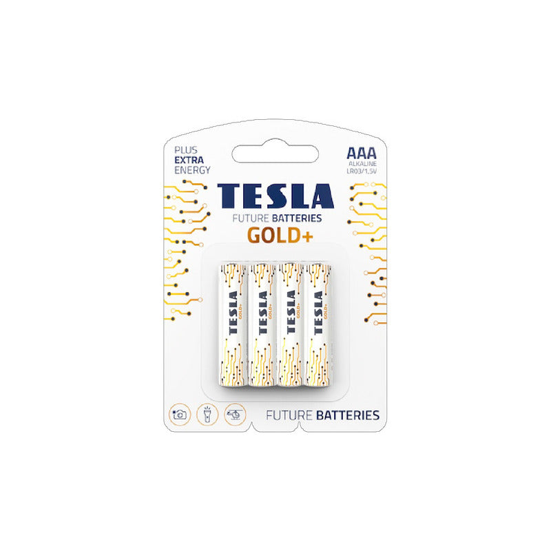 Pila Aaa Tesla Gold+ Blister De 4 Pilas