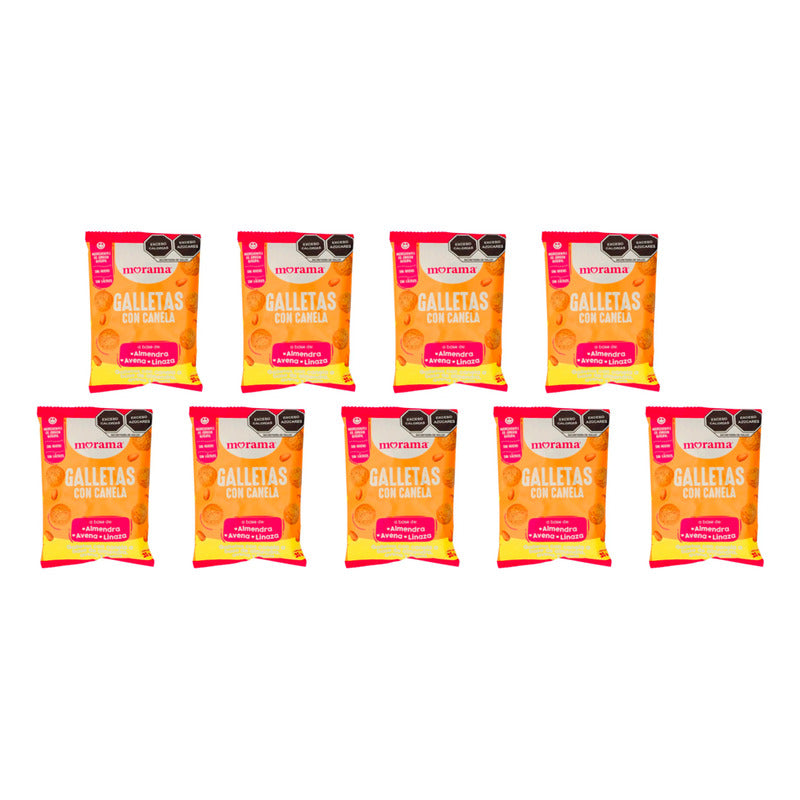 Galletas Sabor Canela Morama 9 Piezas De 32gr