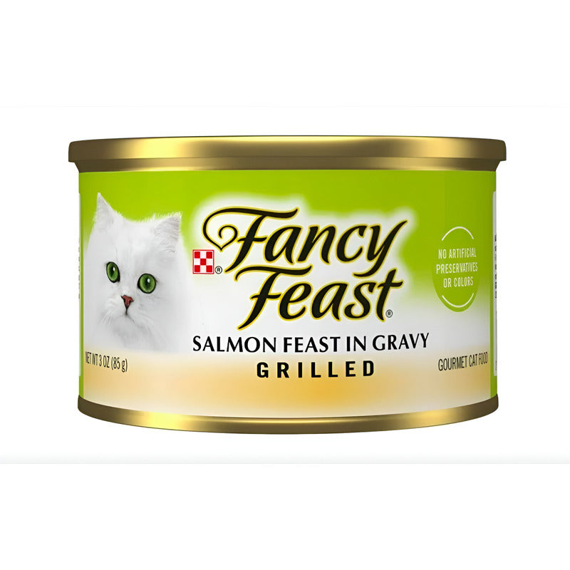 Alimento P/gato Fancy Feast Petits Filets Salmón 3pzas D 85g