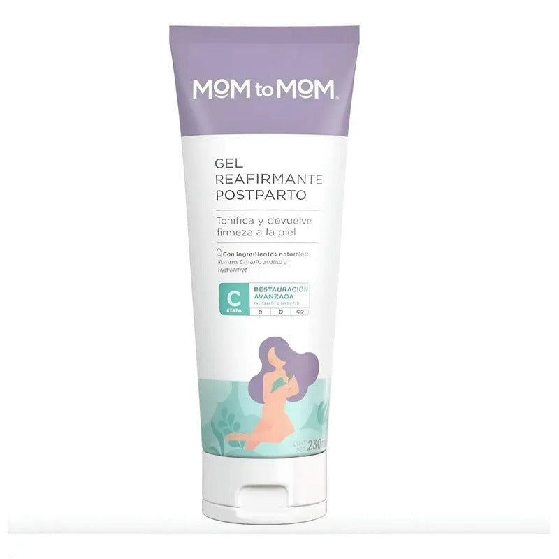 Gel Corporal Mom To Mom Reafirmante Post Parto 2 Pz De 230ml Suave