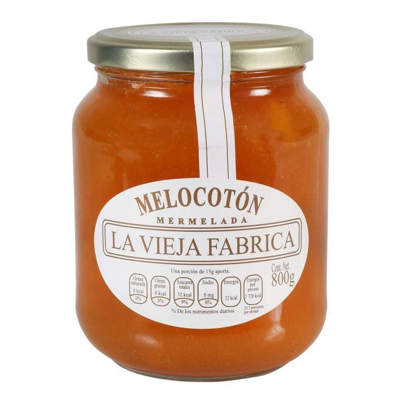 Mermelada De Fresa La Vieja Fabrica Melocotón 800g