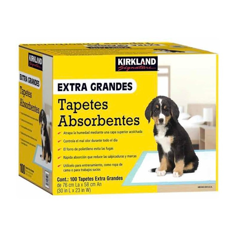 Kirkland Signature Tapete Entrenador Para Perro 100 Piezas Blanco