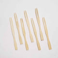 Mini Tenedor De Bambu 7pz Madera