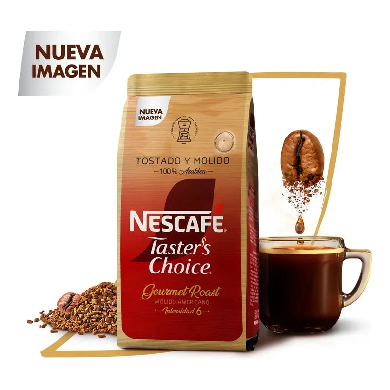 Nescafé Taster's Choice Gourmet Roast Americano | Café Puro Tostado Y Molido 100% Arábica | Bolsa De 1kg
