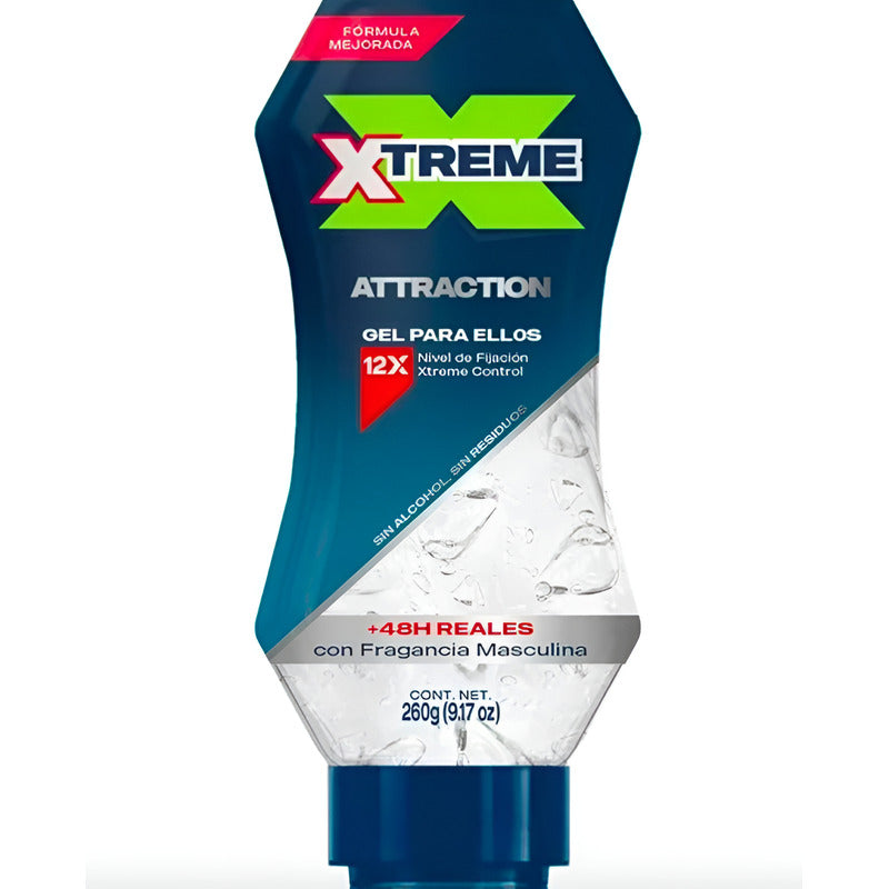 Gel Xtreme Attraction Fragancia Masculina 6 Pzas De 260g